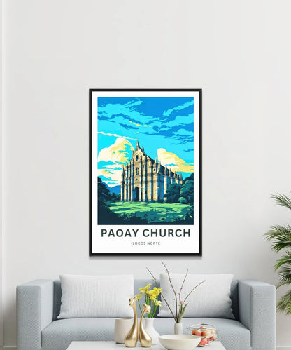 Paoay Church Travel Poster