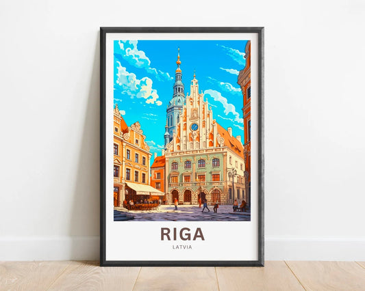 Riga Travel Poster