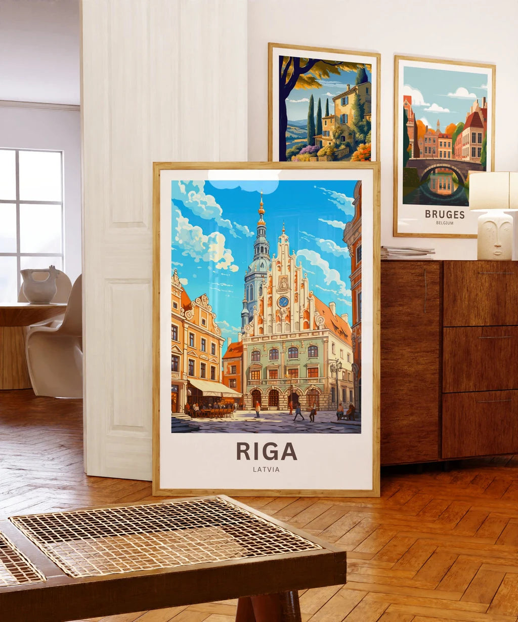 Riga Travel Poster