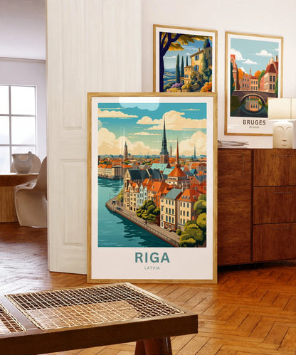 Riga Travel Poster