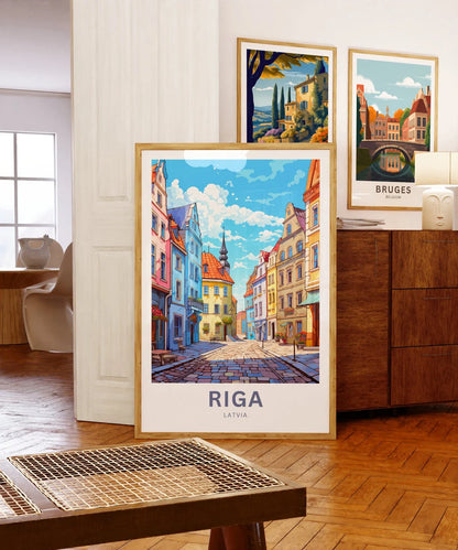 Riga Travel Poster