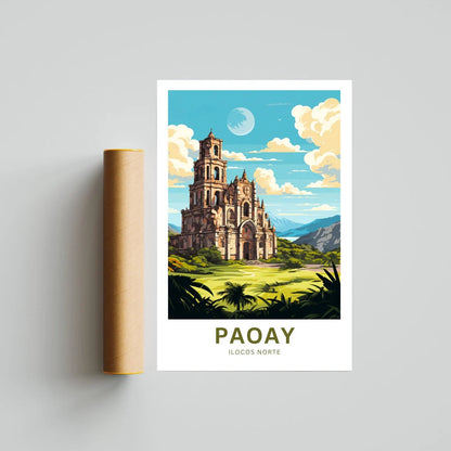 Paoay Church Travel Poster