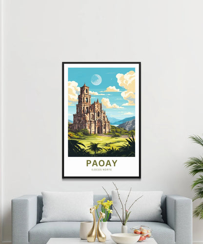 Paoay Church Travel Poster