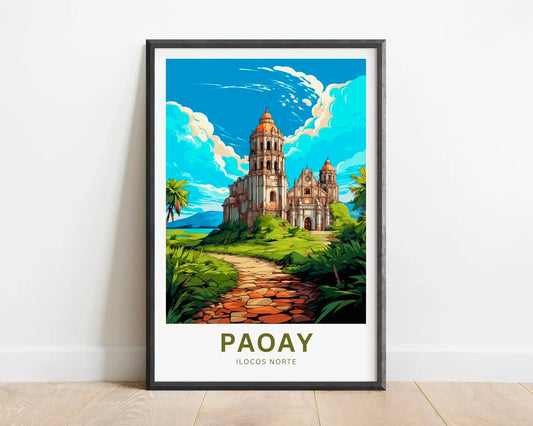 Paoay Church Travel Poster