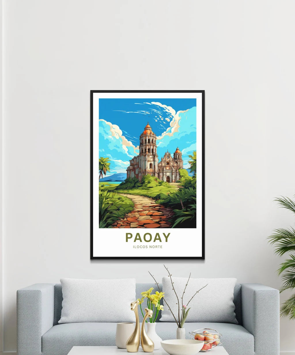 Paoay Church Travel Poster