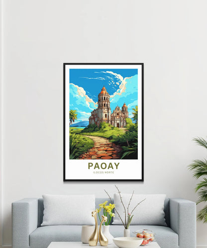 Paoay Church Travel Poster