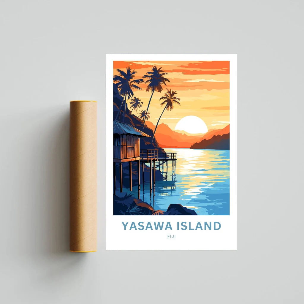 Yasawa Island Travel Poster