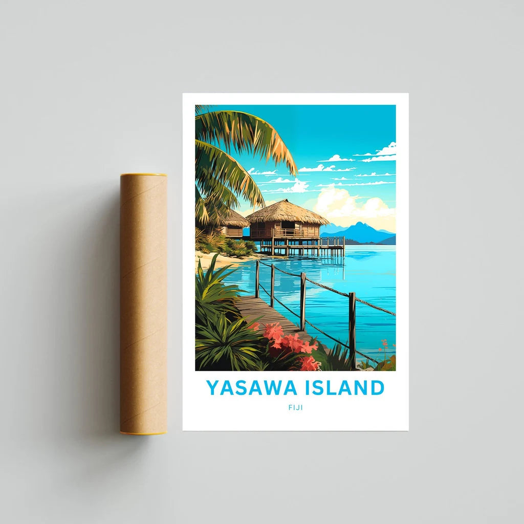 Yasawa Island Travel Poster