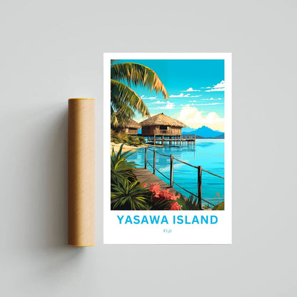 Yasawa Island Travel Poster