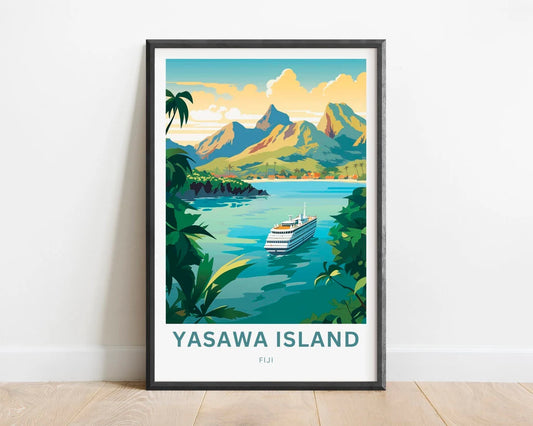 Yasawa Island Travel Poster