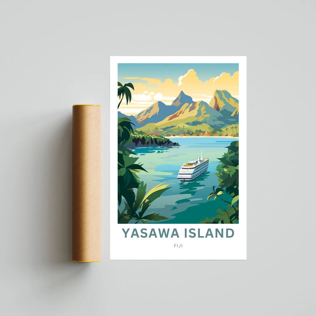 Yasawa Island Travel Poster