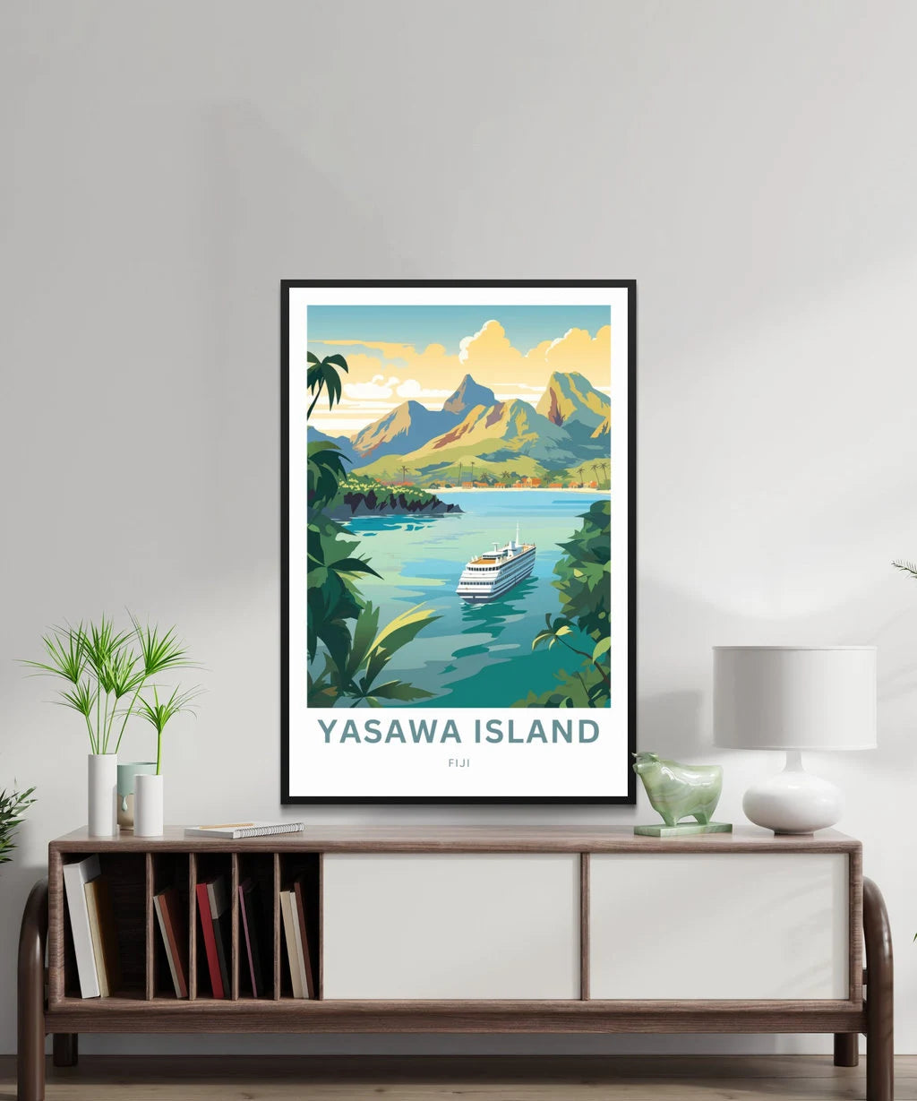 Yasawa Island Travel Poster