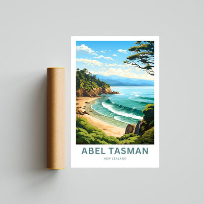 Abel Tasman Park Travel Poster - Wilderness Charm