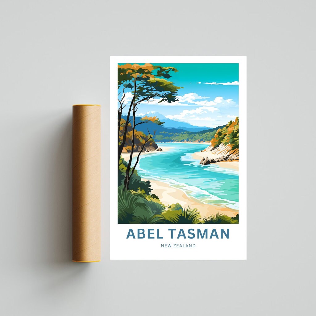 Abel Tasman Park Travel Poster - Tranquil Escape