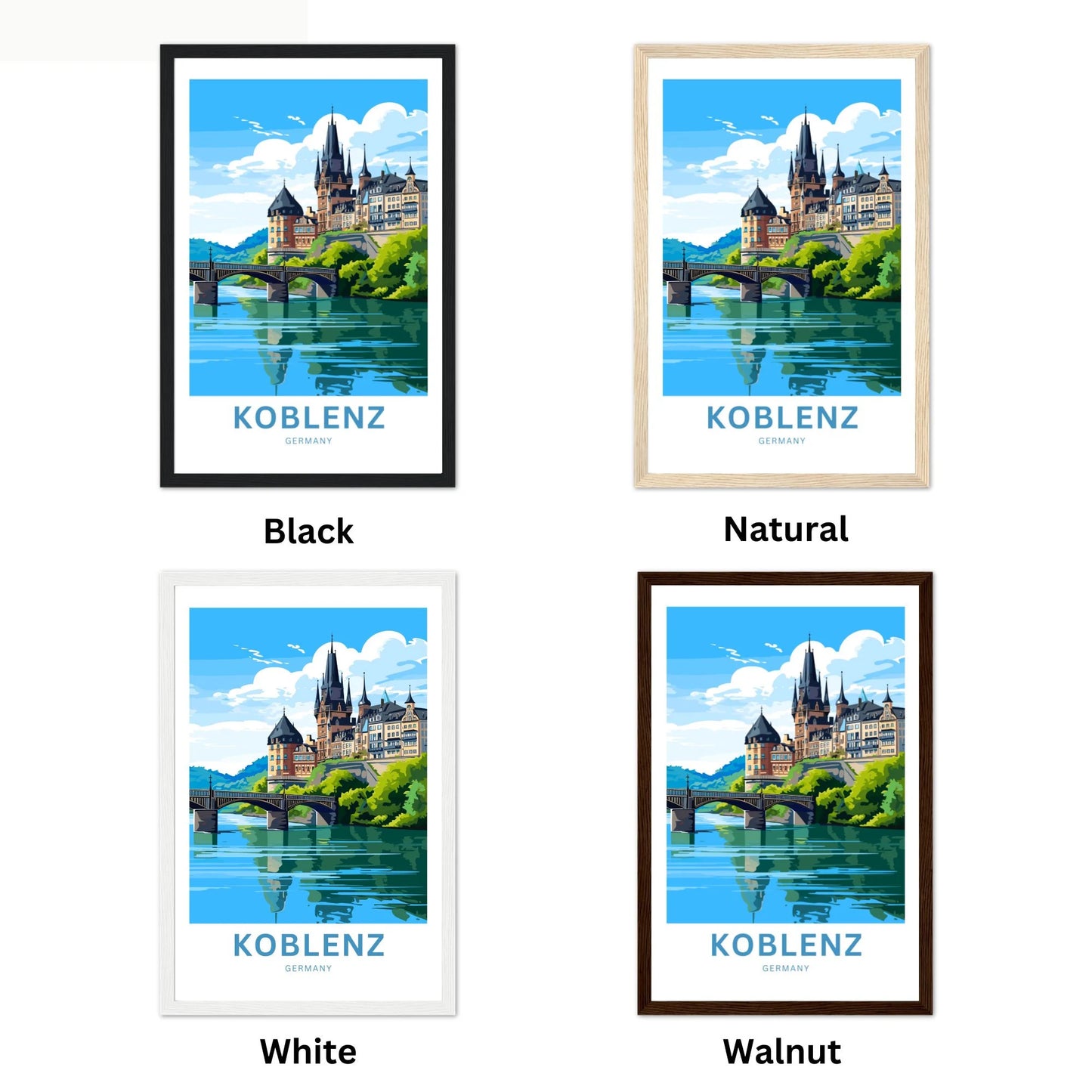 Koblenz Travel Poster
