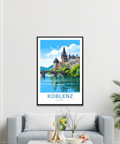 Koblenz Travel Poster