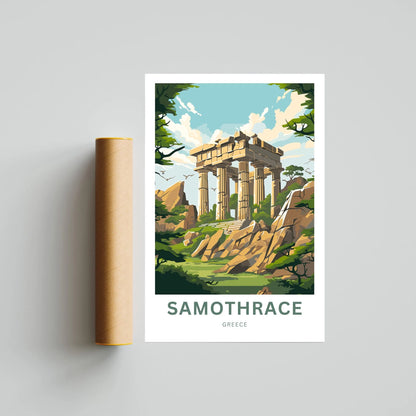 Samothrace Travel Poster