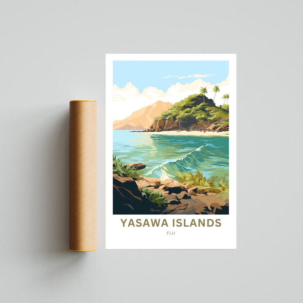 Yasawa Island Travel Poster