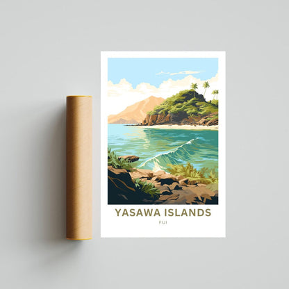 Yasawa Island Travel Poster