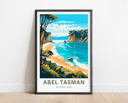 Abel Tasman Park Travel Poster - Coastal Trails