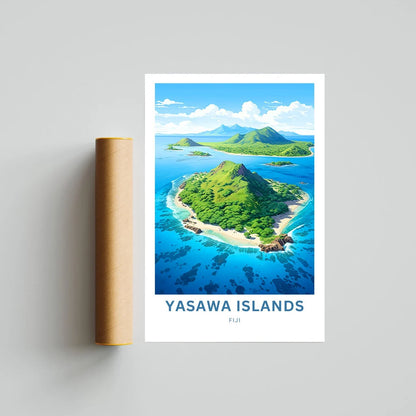 Yasawa Island Travel Poster