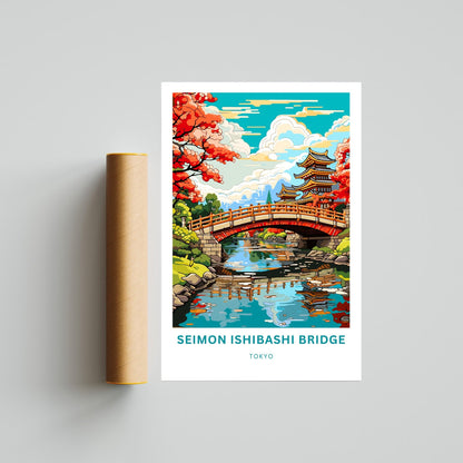 Seimon Ishibashi Travel Poster