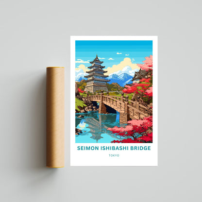 Seimon Ishibashi Travel Poster