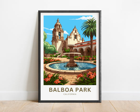Balboa Park Travel Poster