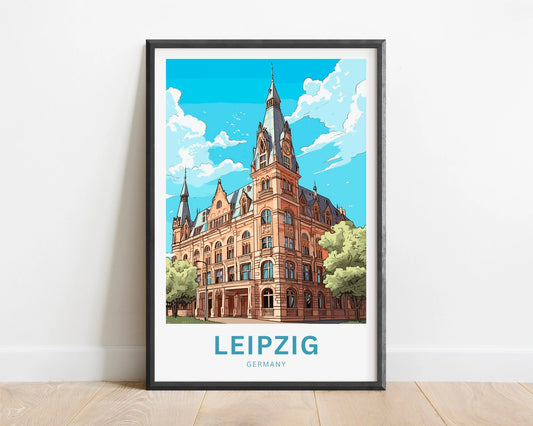 Leipzig Travel Poster