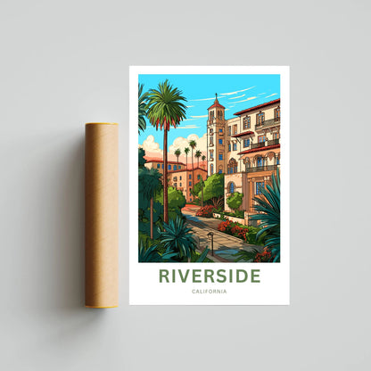 Riverside Travel Poster