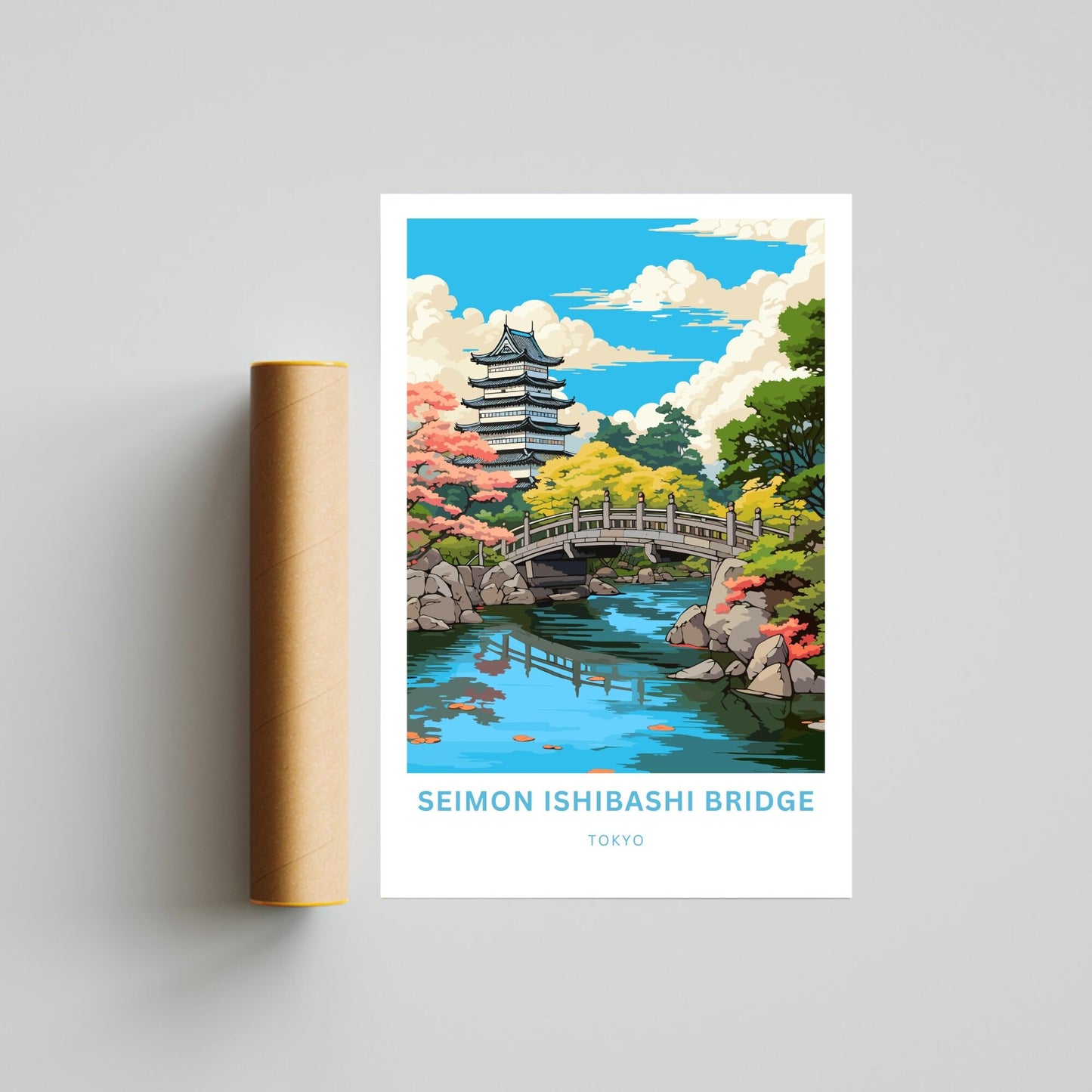 Seimon Ishibashi Travel Poster