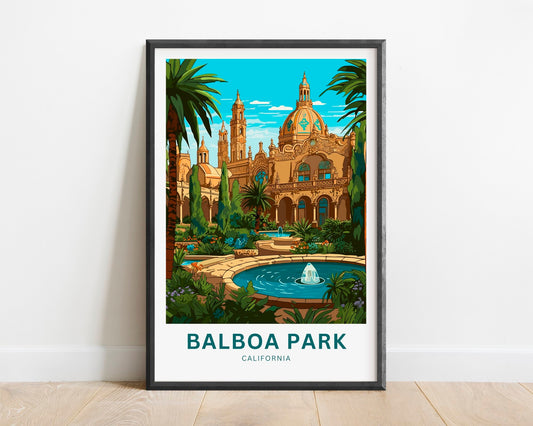 Balboa Park Travel Poster