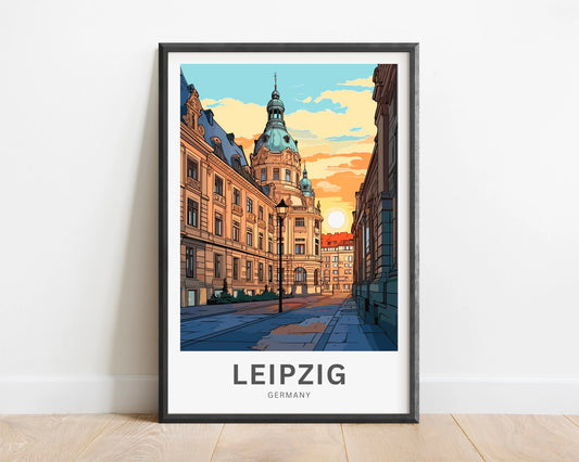 Leipzig Travel Poster