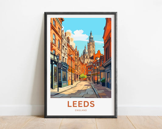 Leeds Travel Poster