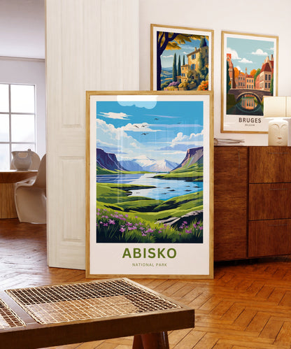 Abisko Travel Print - Adventure Awaits