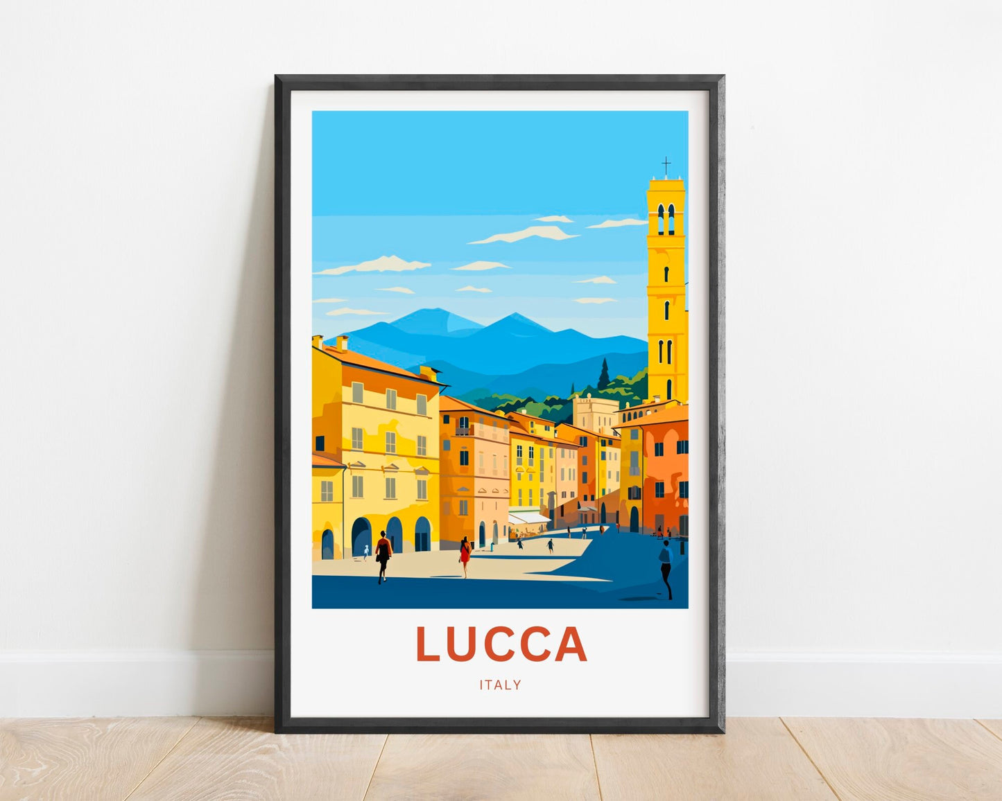 Lucca Travel Poster