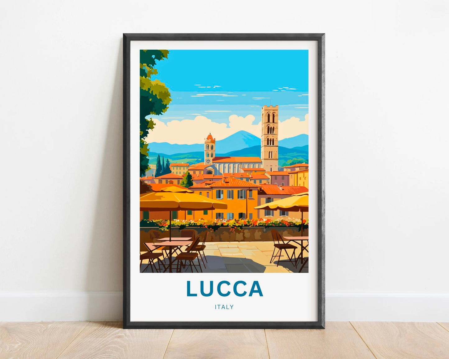 Lucca Travel Poster