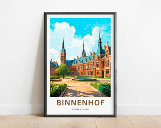Binnenhof Travel Poster