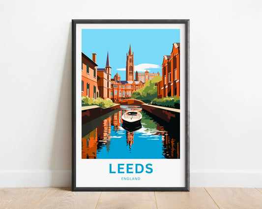 Leeds Travel Poster