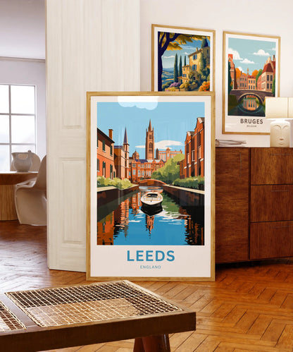 Leeds Travel Poster