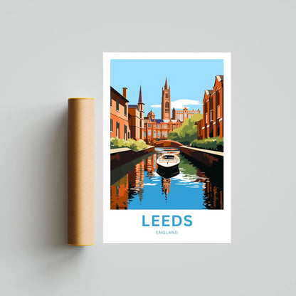 Leeds Travel Poster