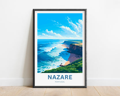 Nazare Travel Poster