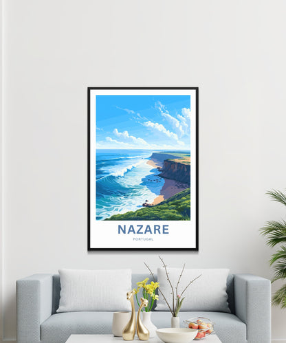 Nazare Travel Poster