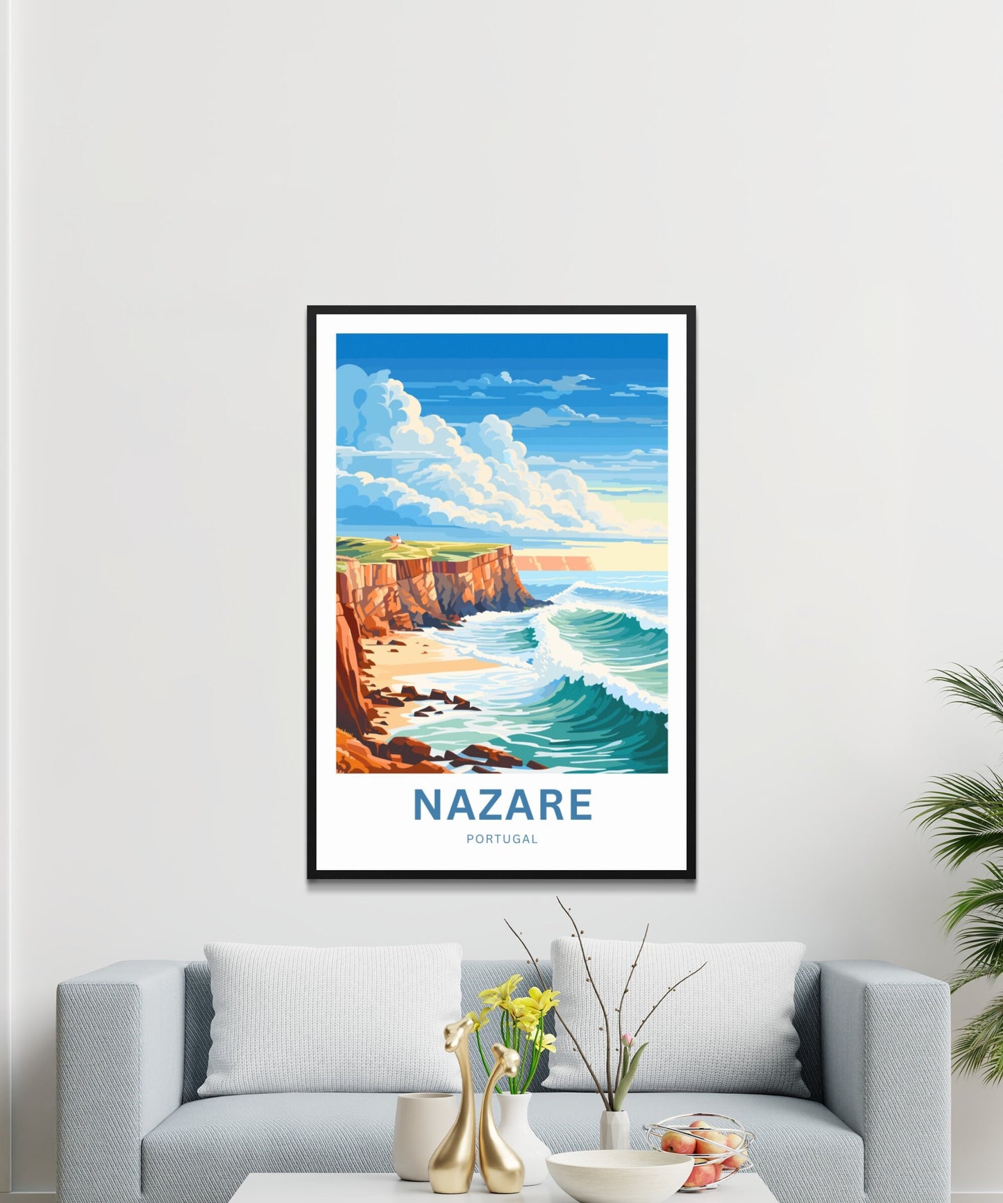 Nazare Travel Poster