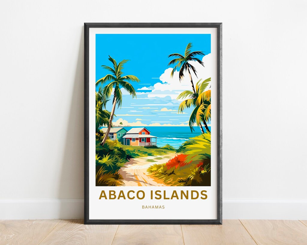 Abaco Islands Travel Poster