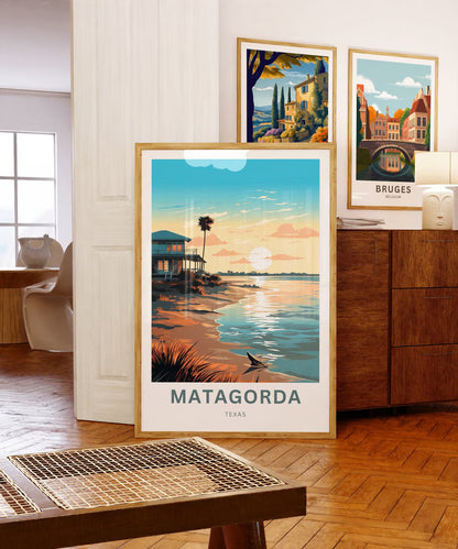 Matagorda Travel Poster