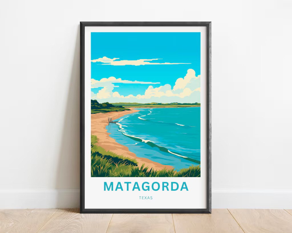 Matagorda Travel Poster