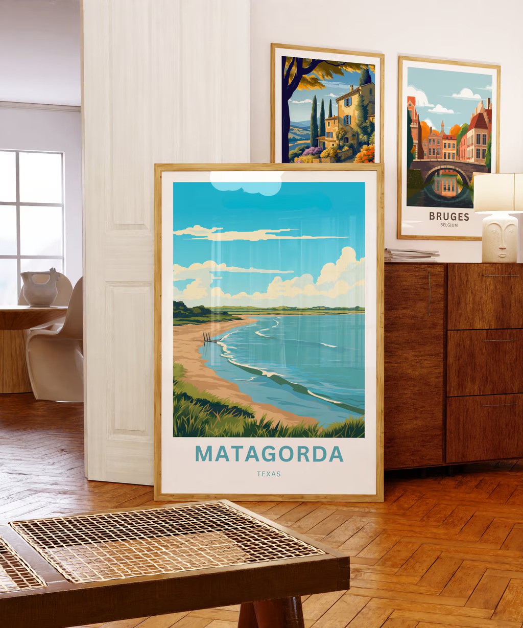 Matagorda Travel Poster