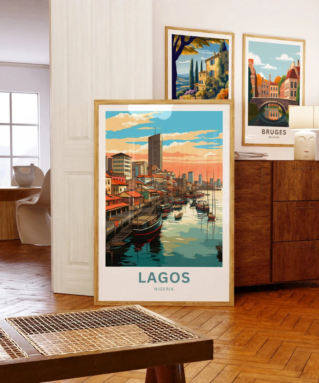 Lagos Travel Poster
