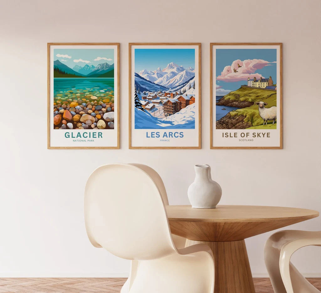 Les Arcs Travel Poster